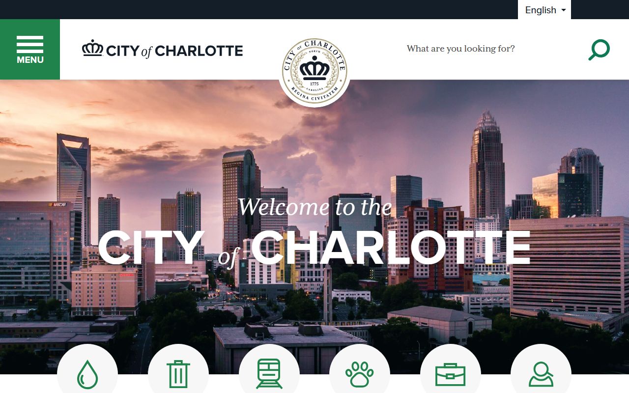 City of Charlotte homepage for Charlotte residents directory