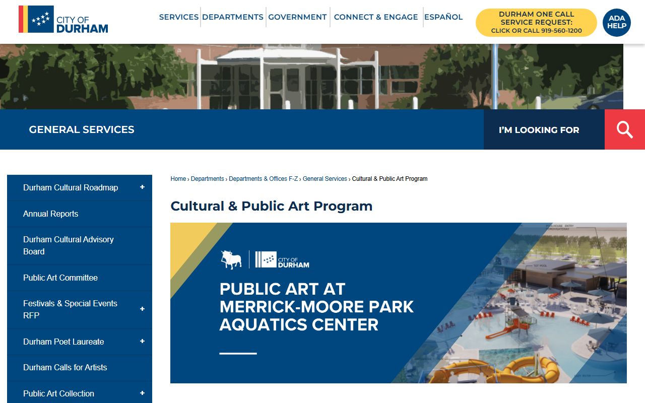 Durham Police Department page for Durham residents directory