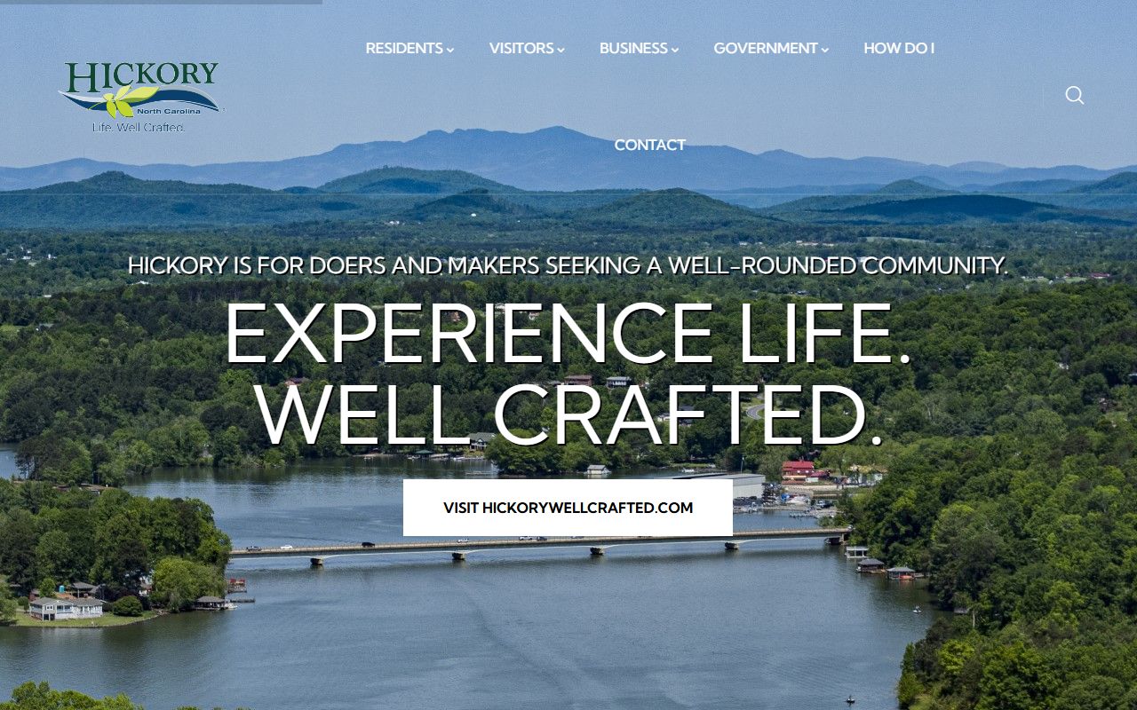 City of Hickory homepage Hickory residents directory