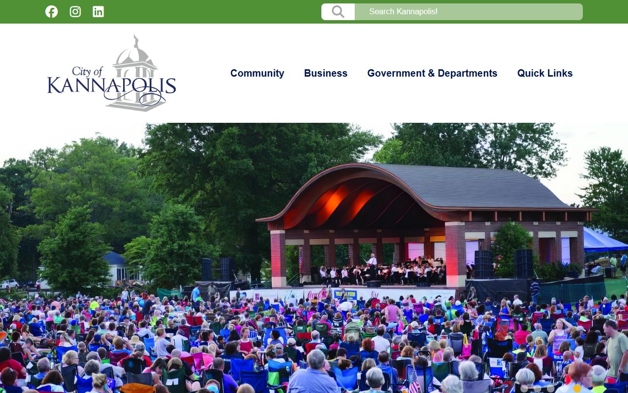 City of Kannapolis homepage for Kannapolis residents directory