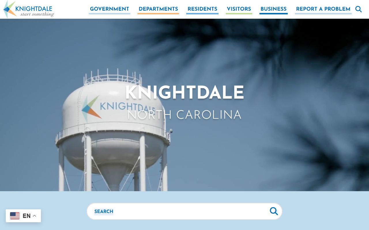 Town of Knightdale homepage for Knightdale residents directory