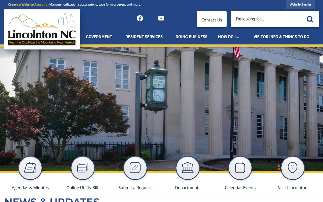 City of Lincolnton homepage for Lincolnton residents directory
