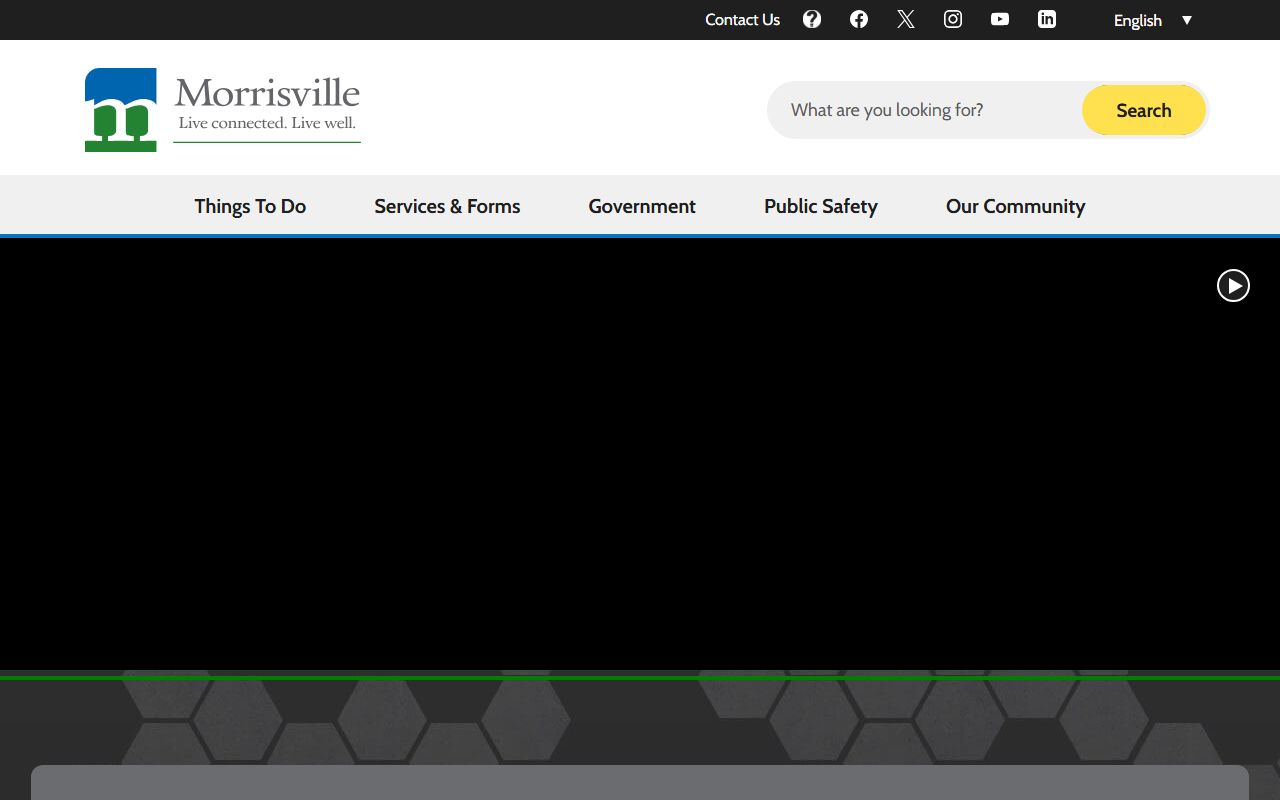 Town of Morrisville homepage for Morrisville residents directory