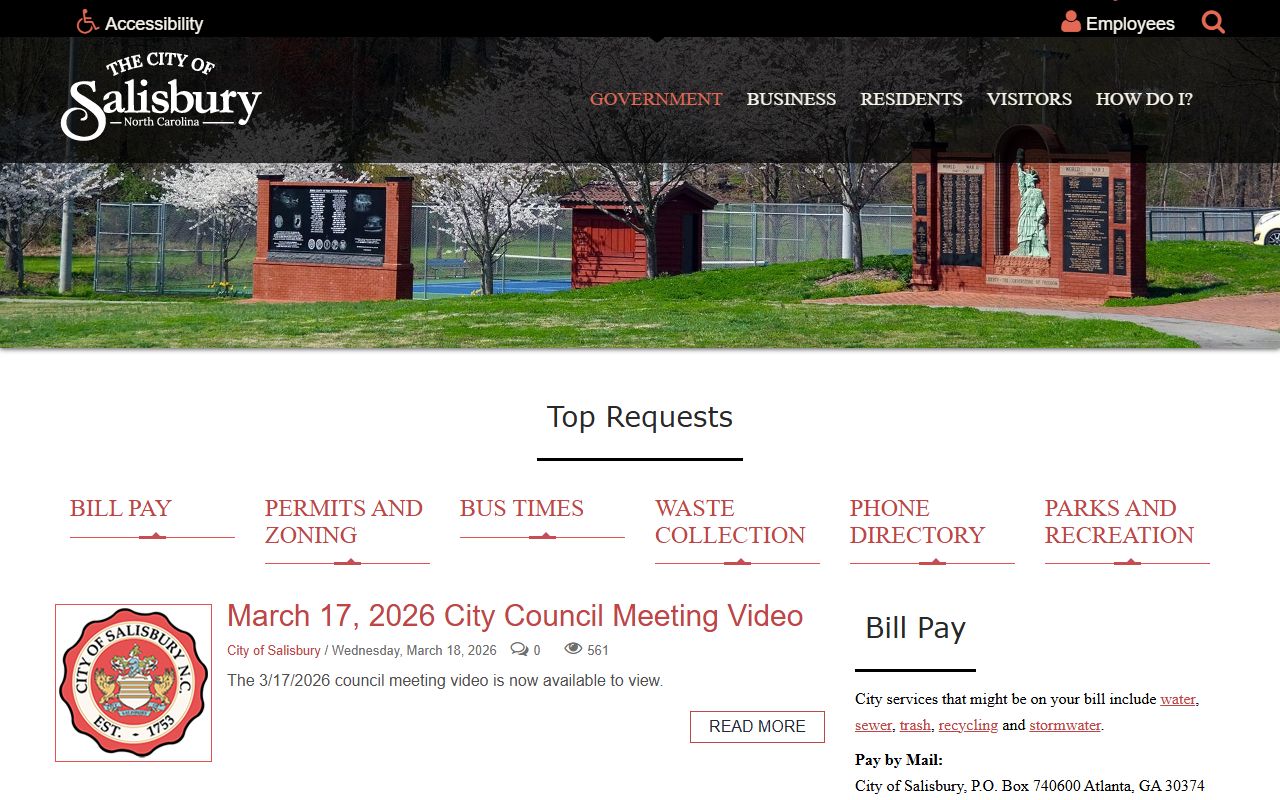 Salisbury Police Department page Salisbury residents directory