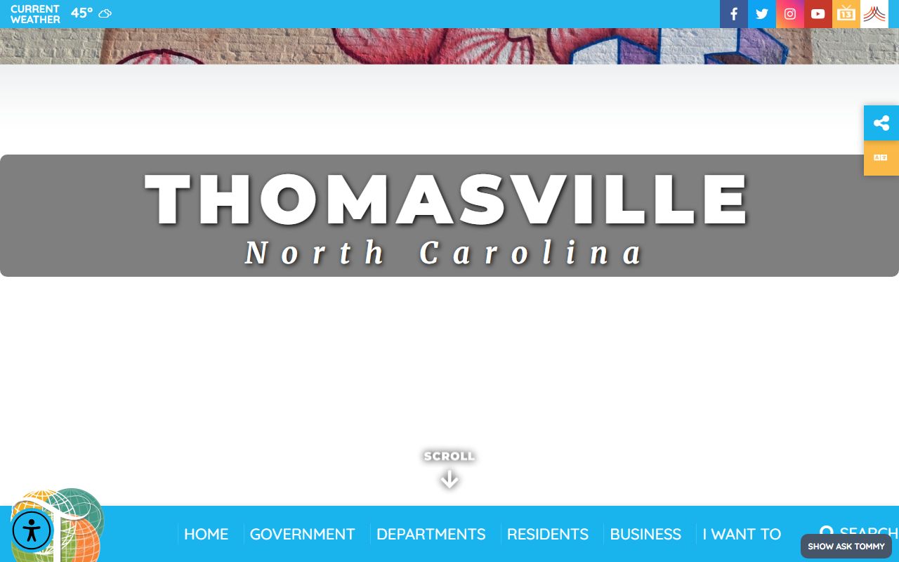 City of Thomasville homepage for Thomasville residents directory