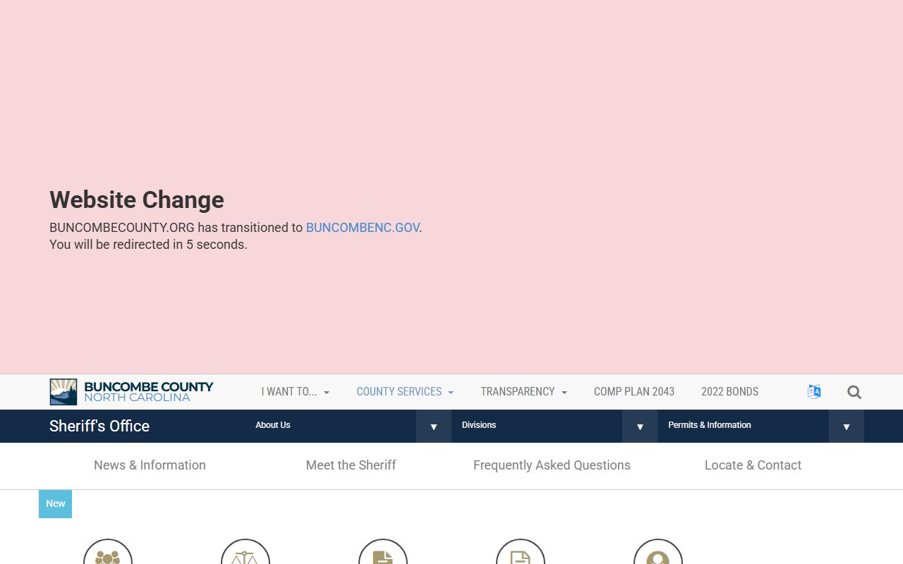 Buncombe County Sheriff's Office for residents directory records
